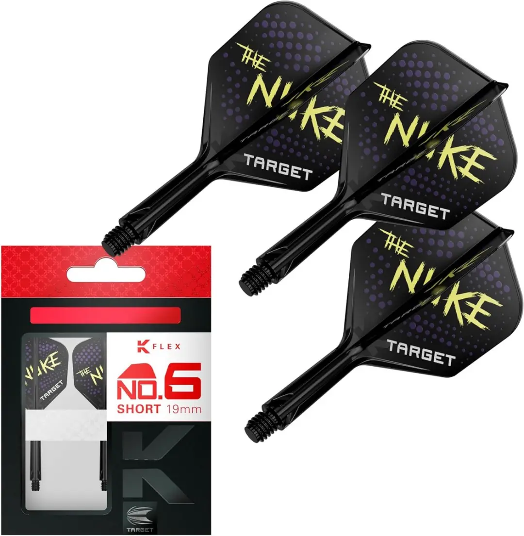 Target K-Flex Luke Littler NO6 Dart Flights 3 Stuks - Zwart