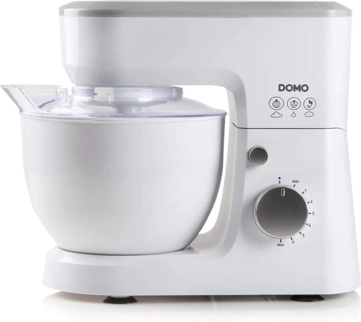 Domo DO9241KR Keukenmachine 600W - 4L - Wit - afbeelding 6 van 6