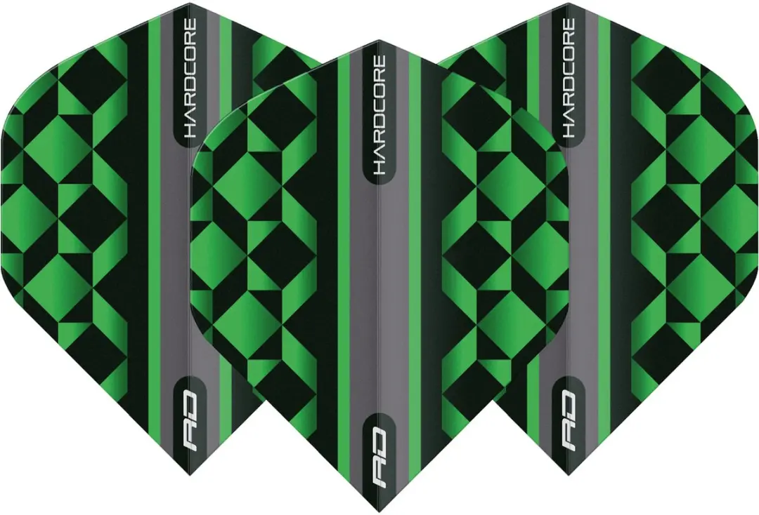 Red Dragon Hardcore Radical Dart Flights TF6809 - 3 Stuks - Groen