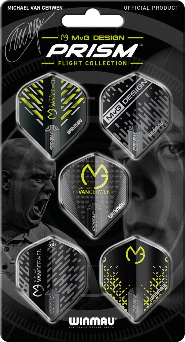 Winmau Michael van Gerwen Prism Flight Collection V2 Dart Flights