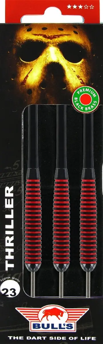 Bull's Thriller Black Brass Dartpijlen 23g - 3 Stuks
