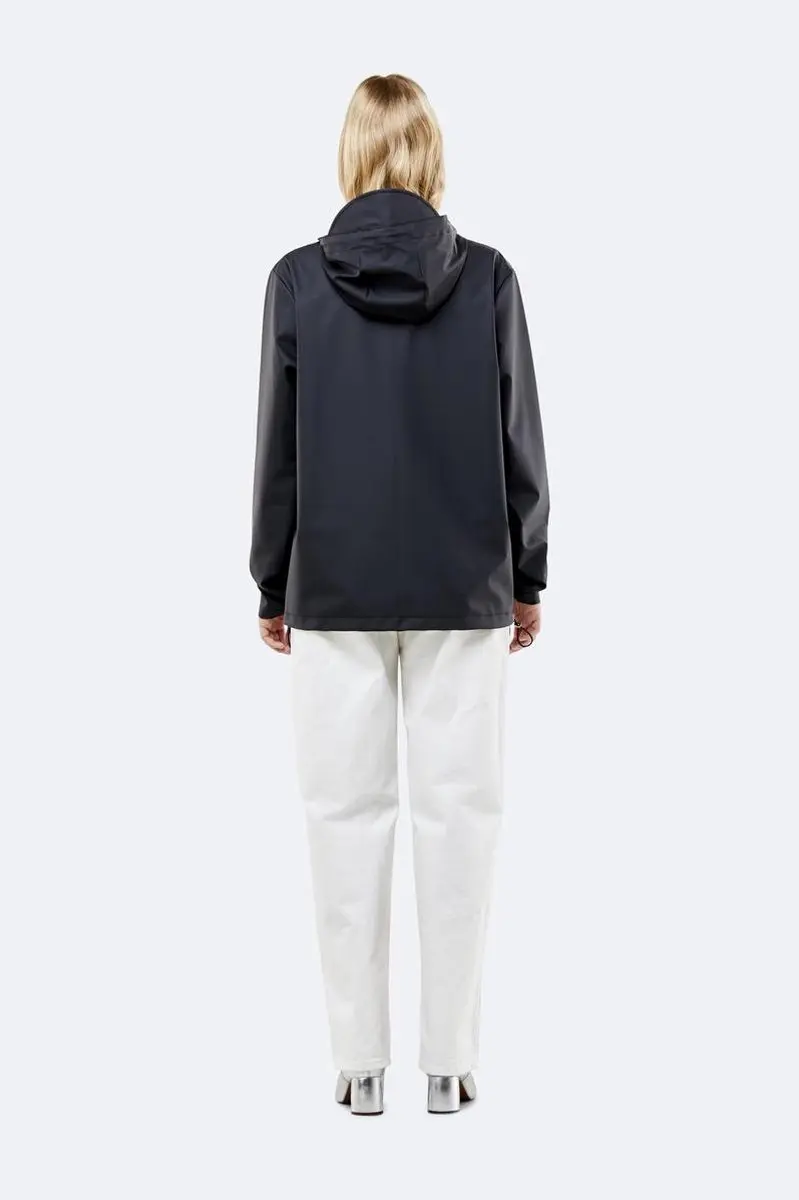Rains Short Hooded Coat 1826 Regenjas - Zwart - XXS - afbeelding 6 van 6