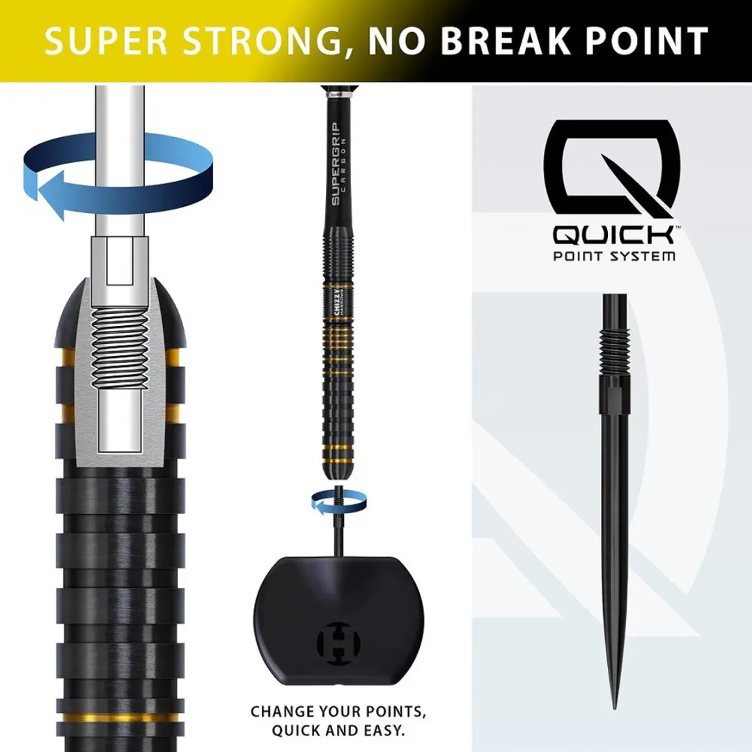 Harrows Chizzy Series 3 BD85922-QP Darts - 3 Stuks - Goud/Zwart