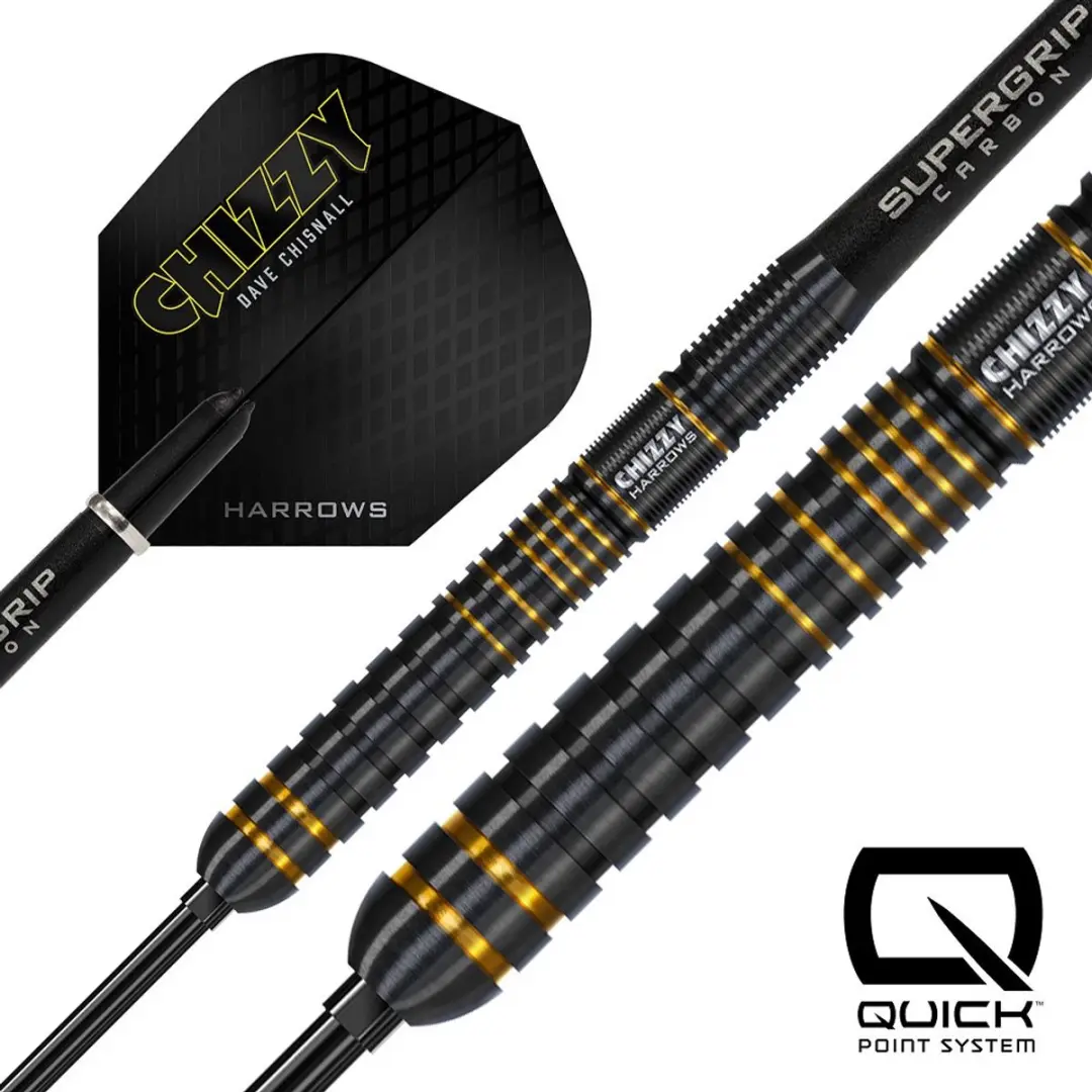 Harrows Chizzy Series 3 BD85922-QP Darts - 3 Stuks - Goud/Zwart