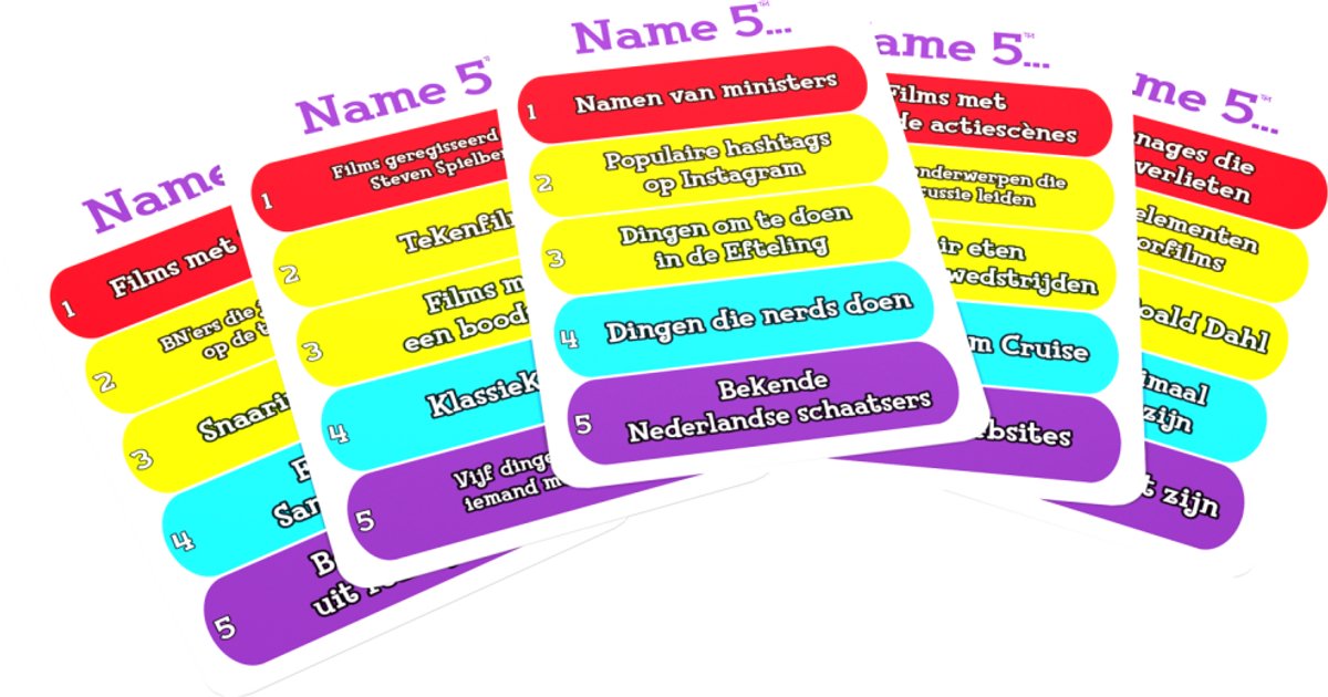 Goliath Name 5 Bordspel - Bordspellen - Gezelschapsspel