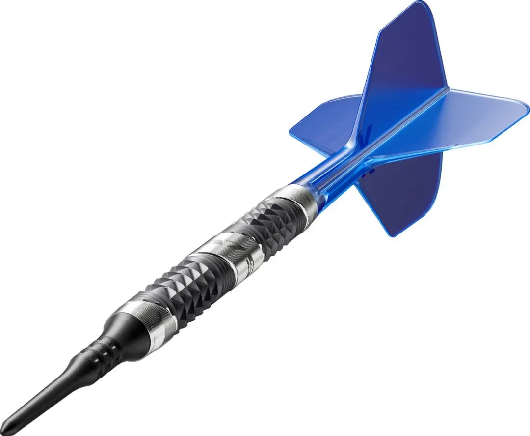 Target 975 Ultra Marine Soft Tip Darts - Blauw/Zilver/Zwart - 3 Stuks