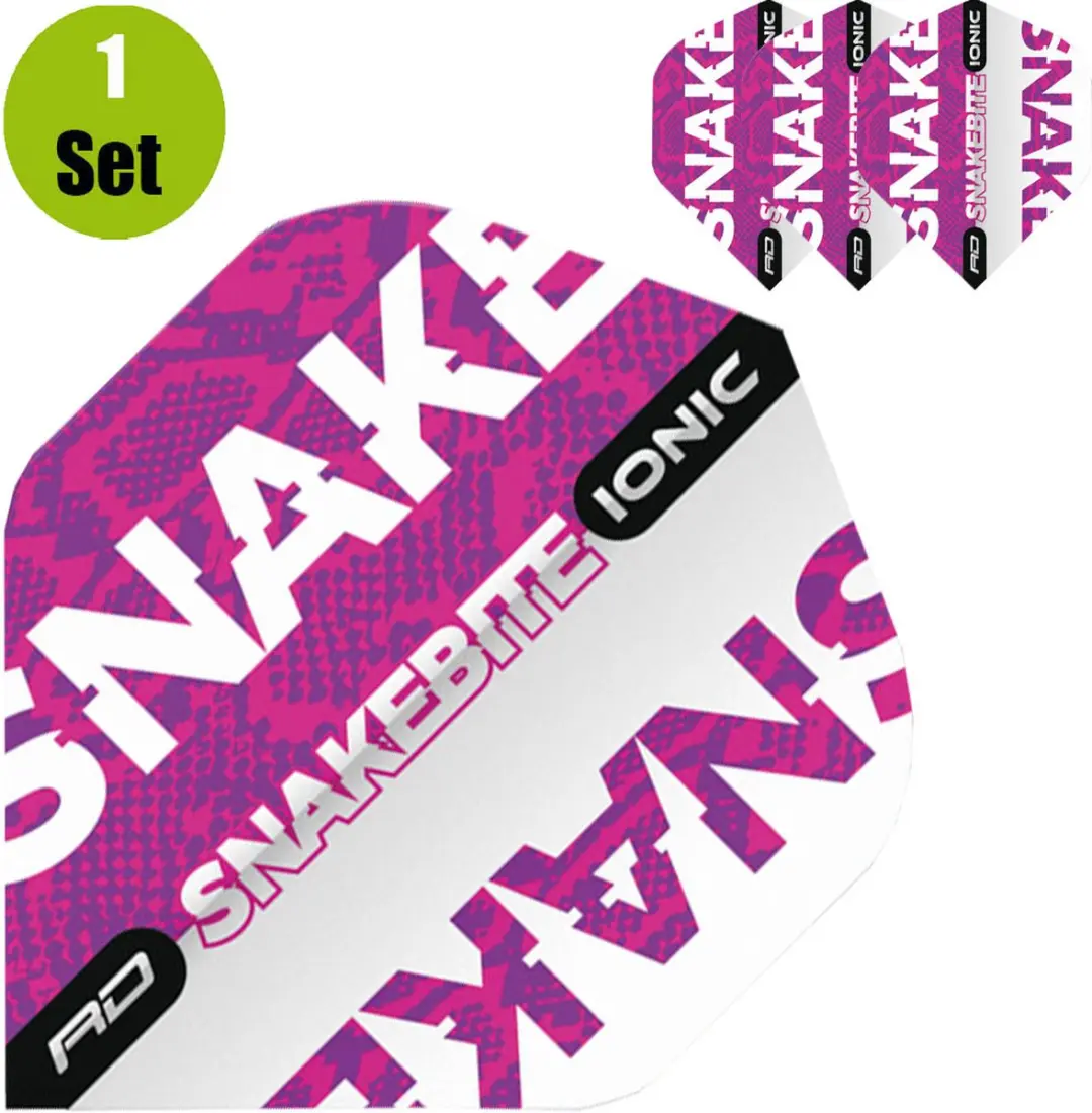 Red Dragon Peter Wright Hardcore Ionic Snakebite Dartvleugels - Paars - TF6561