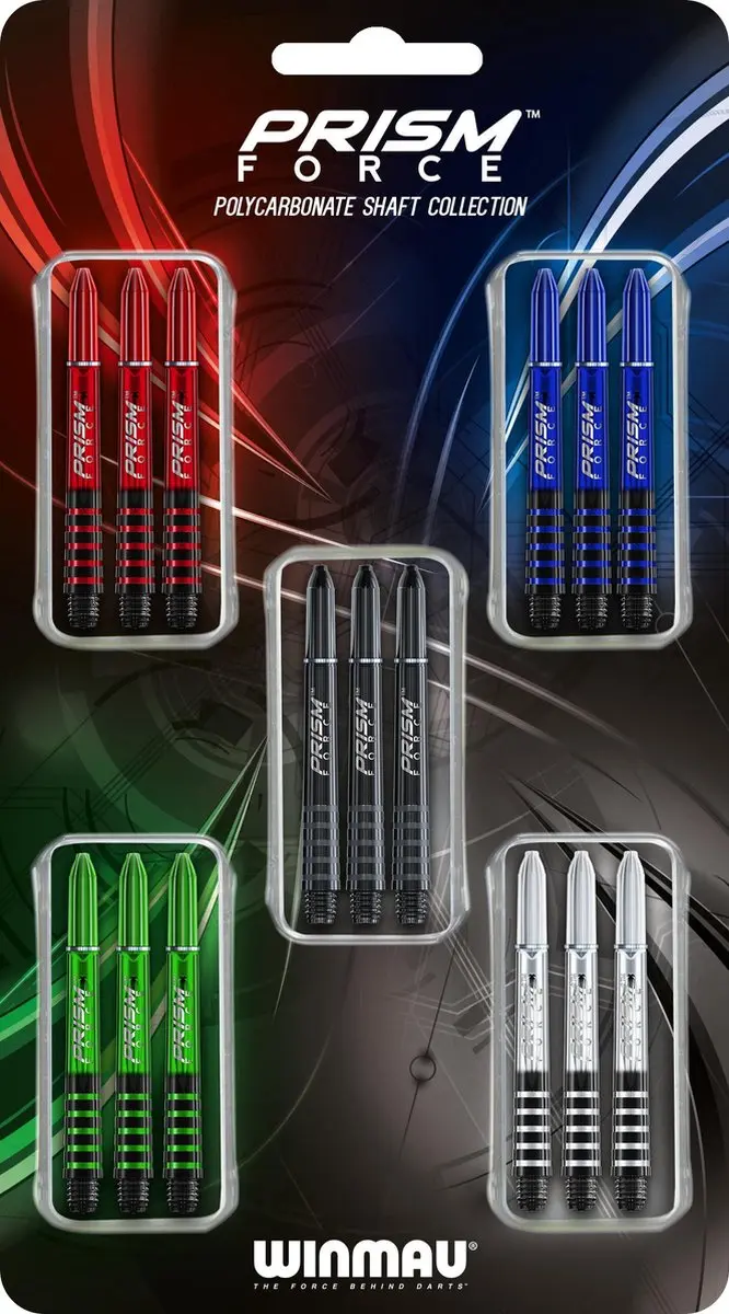 Winmau Prism Force Dart Shafts 8118 - 3 Stuks - Multi
