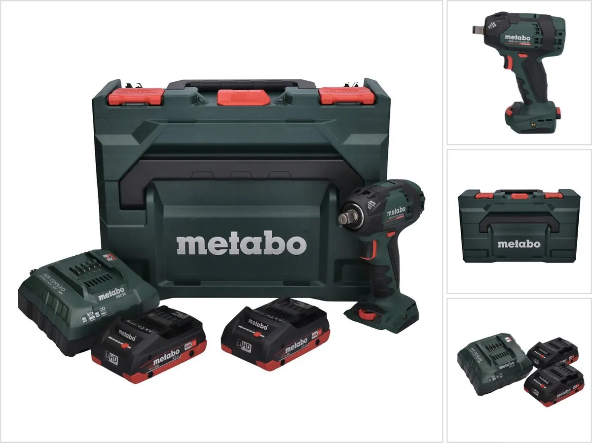 Metabo SSW 18 LTX 300 BL Slagmoersleutel - 300Nm - 2x 4.0Ah LiHD - Koffer