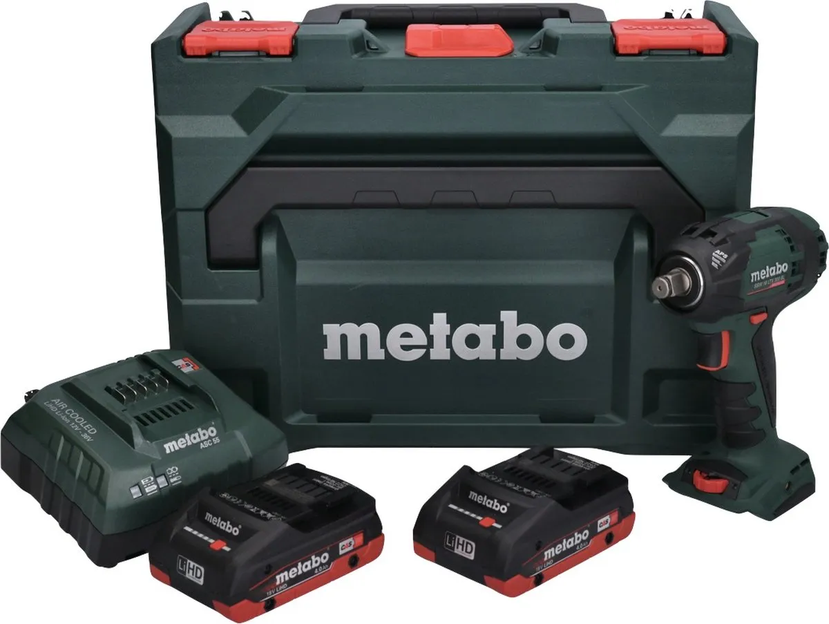 Metabo SSW 18 LTX 300 BL Slagmoersleutel - 300Nm - 2x 4.0Ah LiHD - Koffer