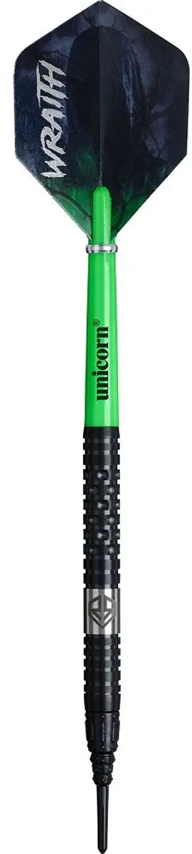 Unicorn Wraith Ross Smith 90% Darts - 3 Stuks - Groen/Zilver/Zwart