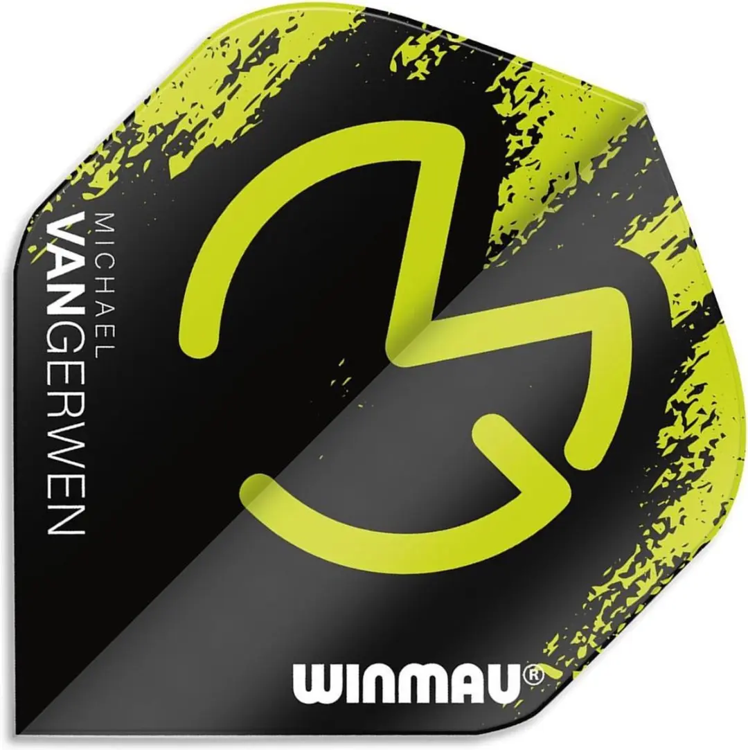 Winmau Michael van Gerwen Mega Flight Collection - 3 Stuks - Groen/Zwart