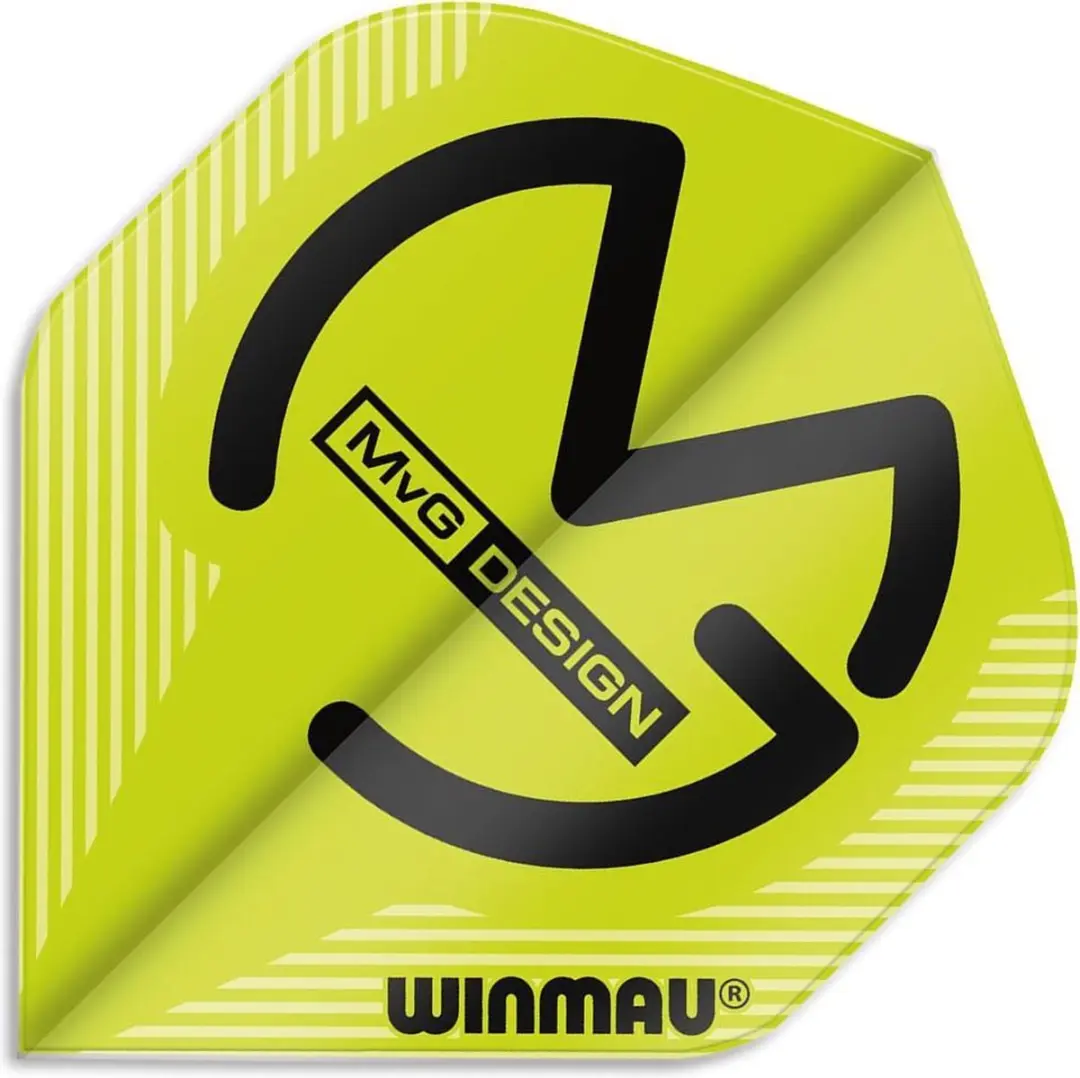 Winmau Michael van Gerwen Mega Flight Collection - 3 Stuks - Groen/Zwart