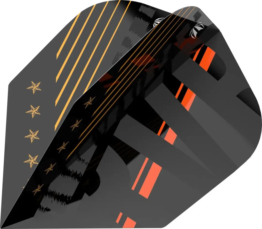 Target Raymond van Barneveld Black NO6 Dart Flights - 3 Stuks