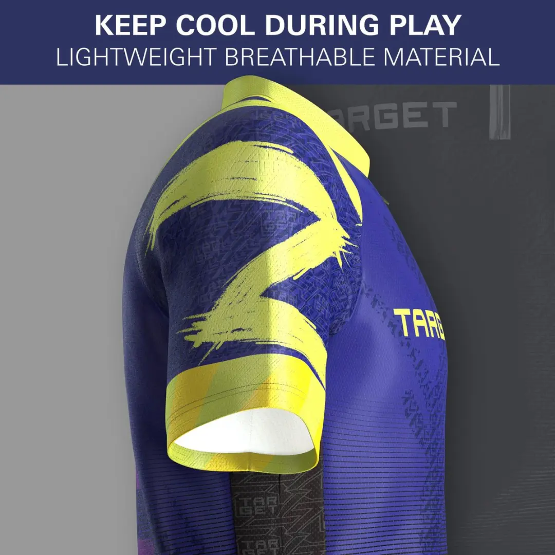 Target Luke Littler Officieel Dartshirt 2026 - 4XL - Paars Navy Geel