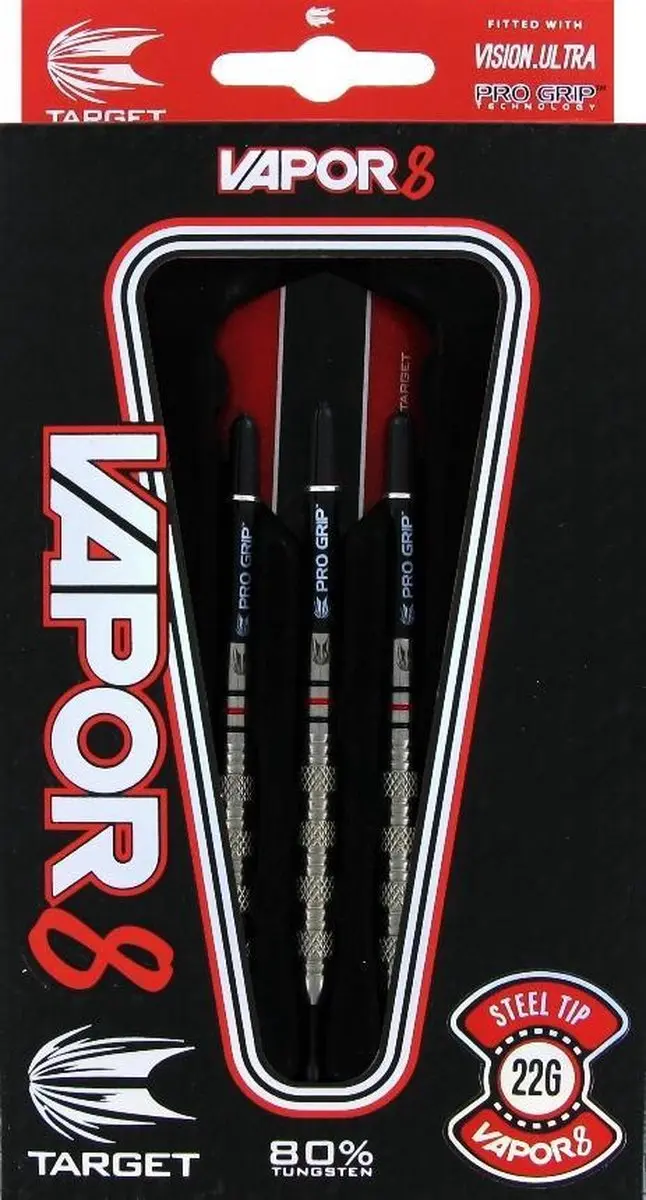 Target Vapor 8 01 Dartpijlen - 3 Stuks - 80% 22g