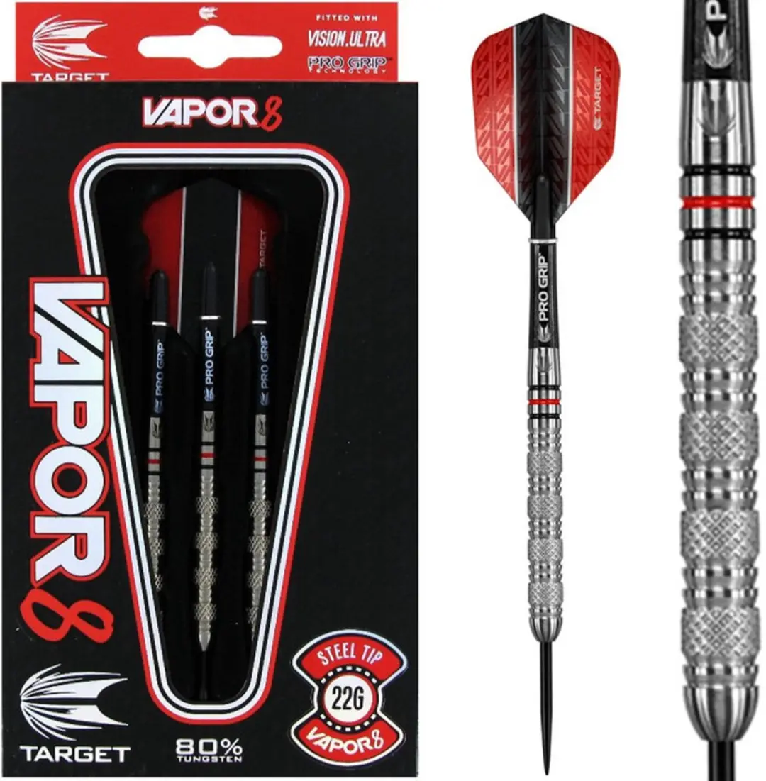 Target Vapor 8 01 Dartpijlen - 3 Stuks - 80% 22g