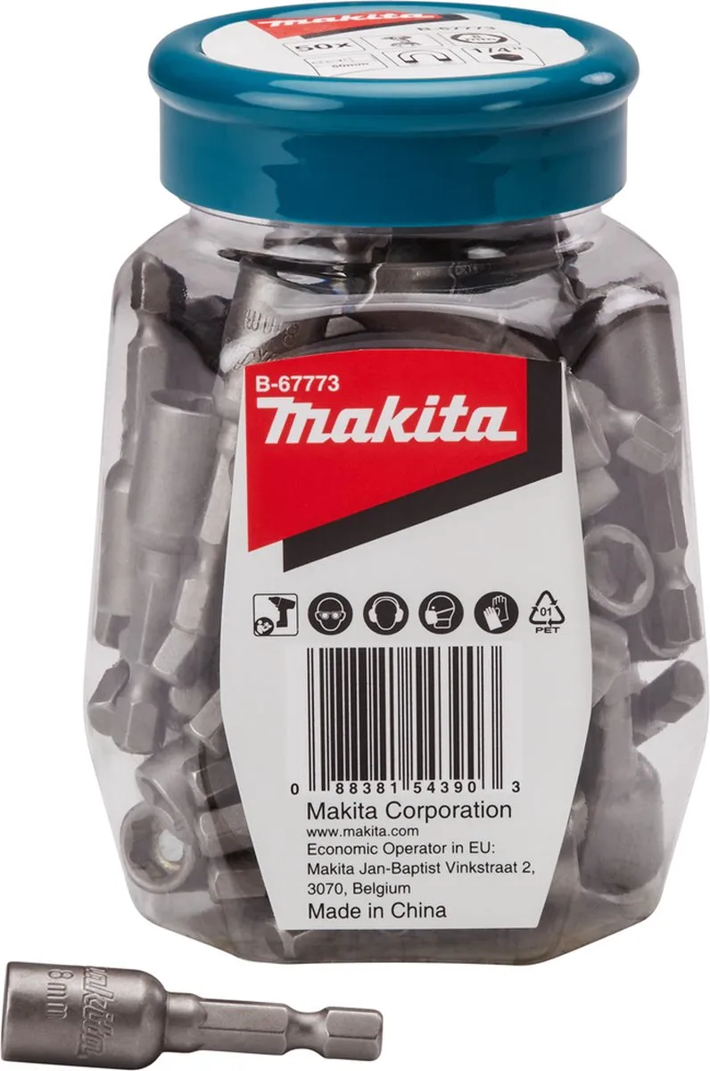 Makita 6-kantige dop 8x50mm
