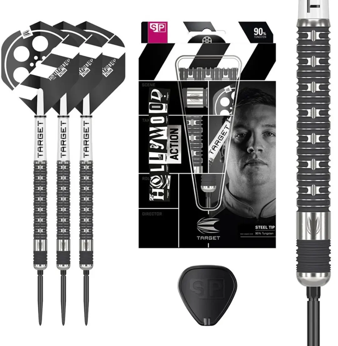 Target Chris Dobey Hollywood Action Swiss Point 90% Dartpijlen - 3 Stuks