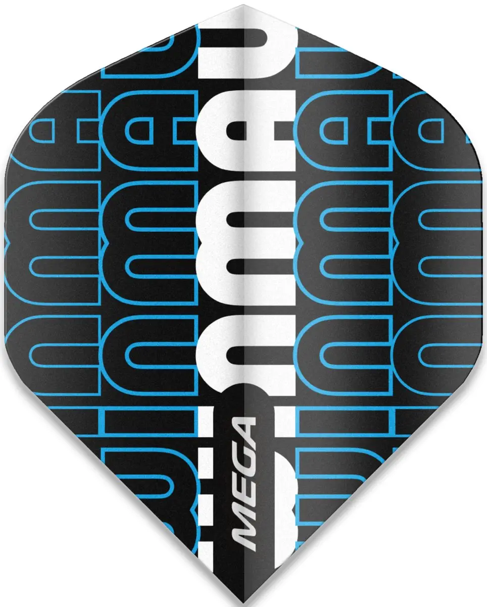 Winmau Mega Standard Dart Flights - Blauw