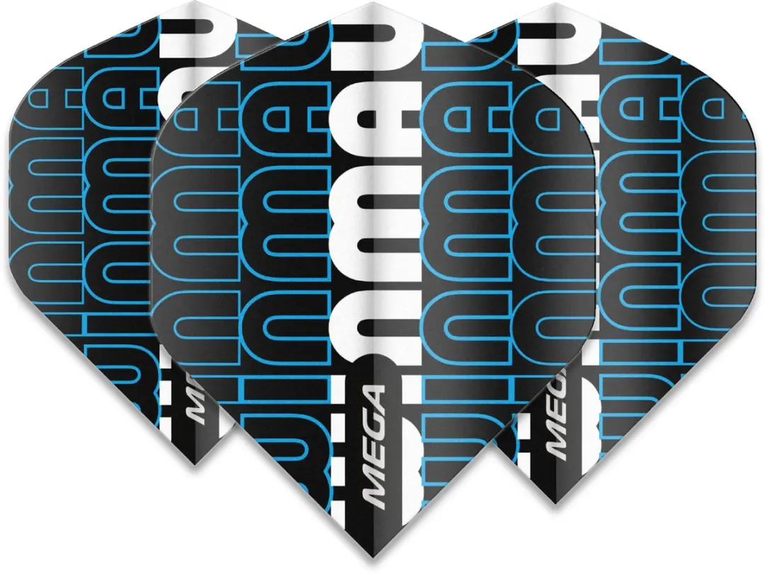Winmau Mega Standard Dart Flights - Blauw