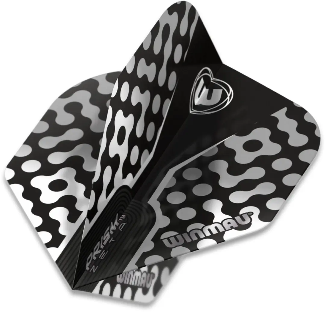 Winmau Prism Zeta Dart Flights - 3 Stuks - Zwart