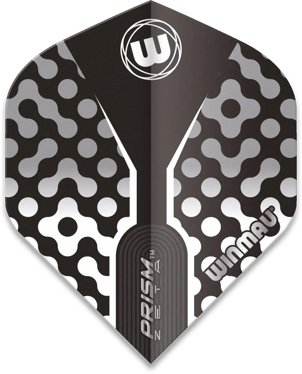 Winmau Prism Zeta Dart Flights - 3 Stuks - Zwart