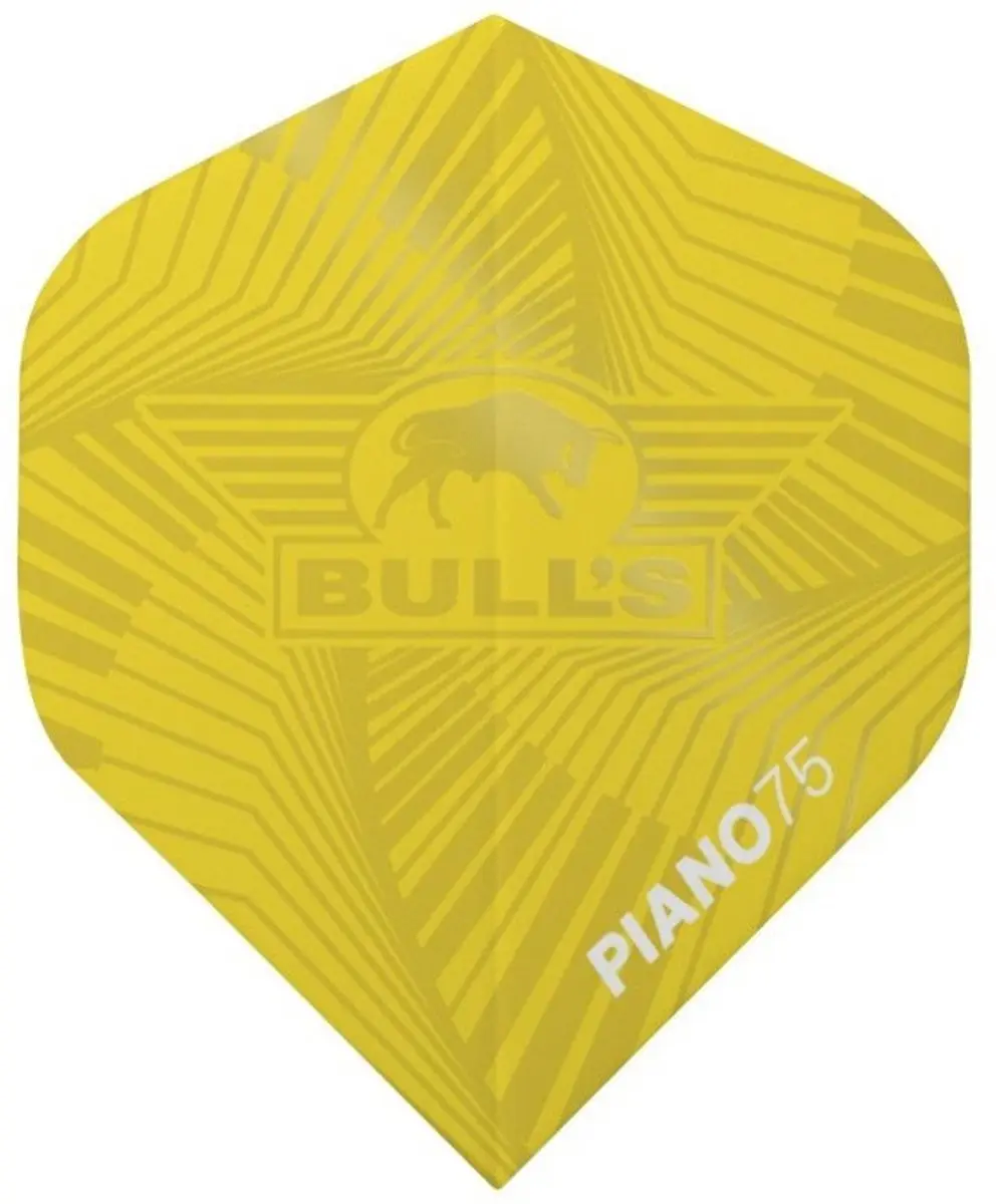 Bull's Flights Piano 75 nr.2 Geel - 15 Stuks