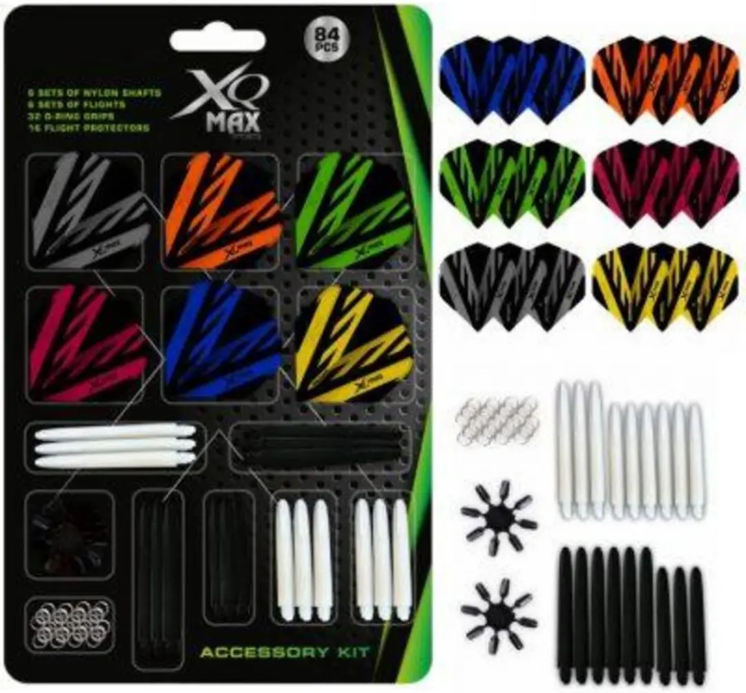 XQMax Dart Flights & Shafts Service Set QD7001370 - 84 Stuks