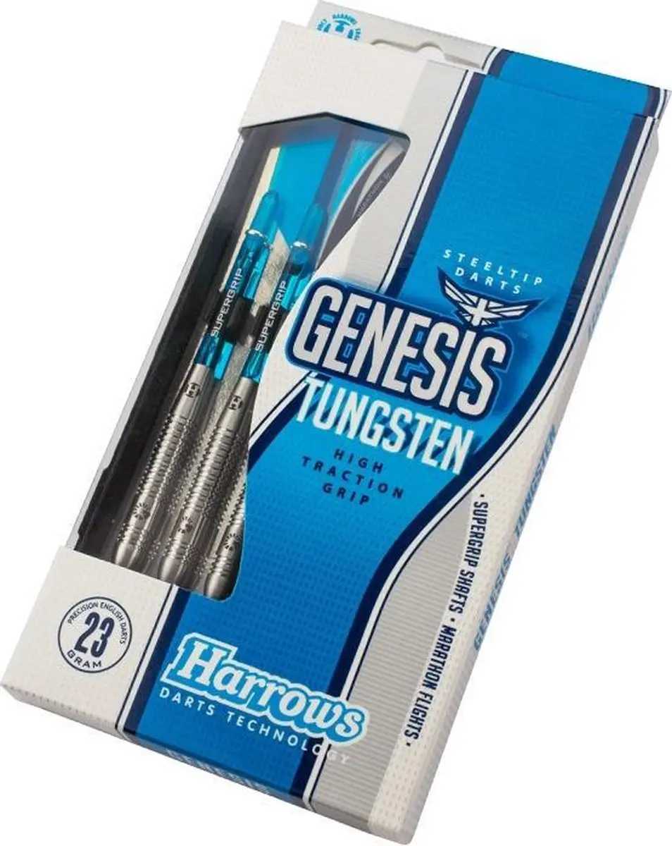 Harrows Genesis Style A Dart - 21g - Zilver - 3 Stuks