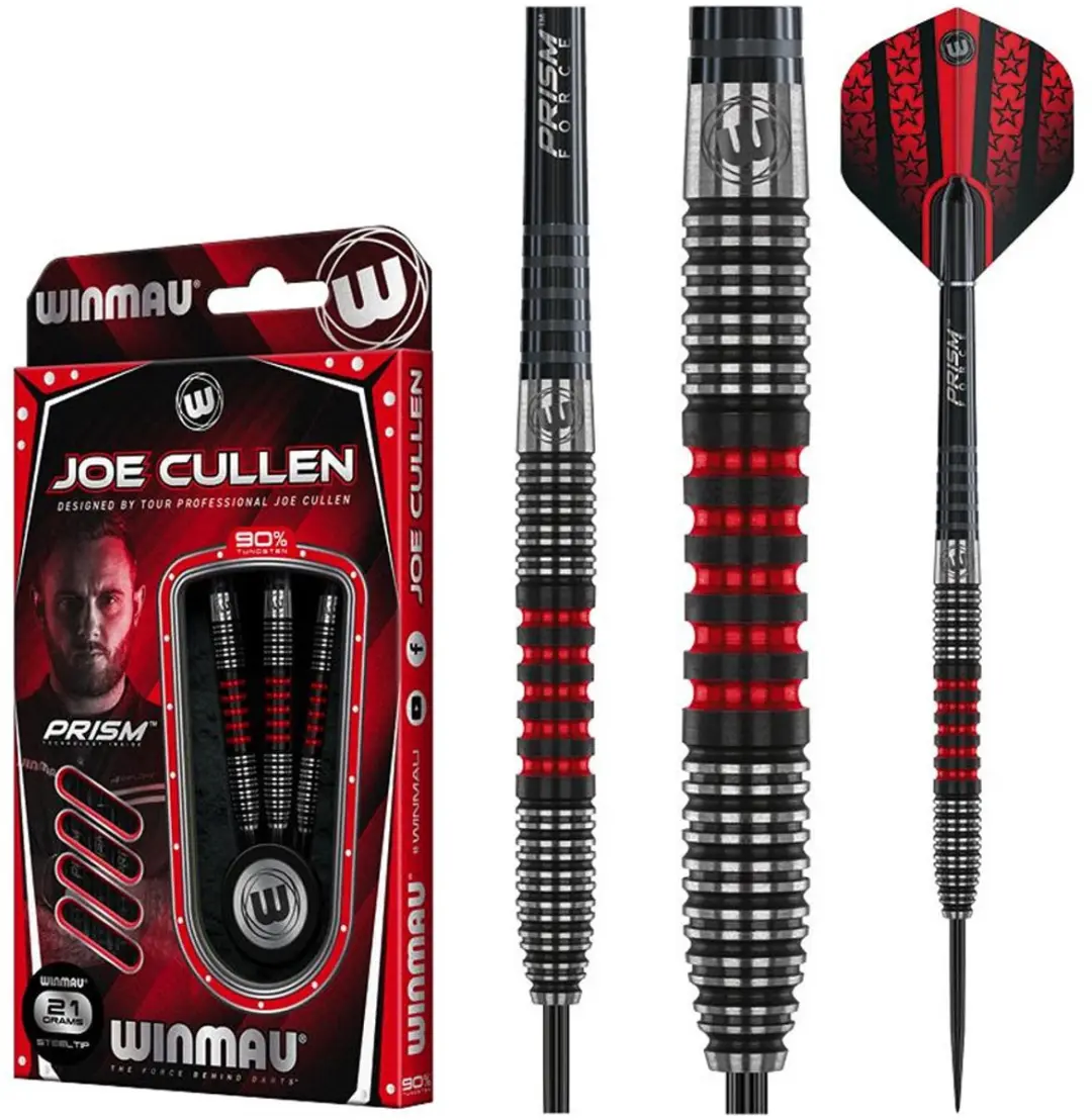 Winmau Joe Cullen 90% Dartpijlen - 3 Stuks - Zwart - afbeelding 6 van 6