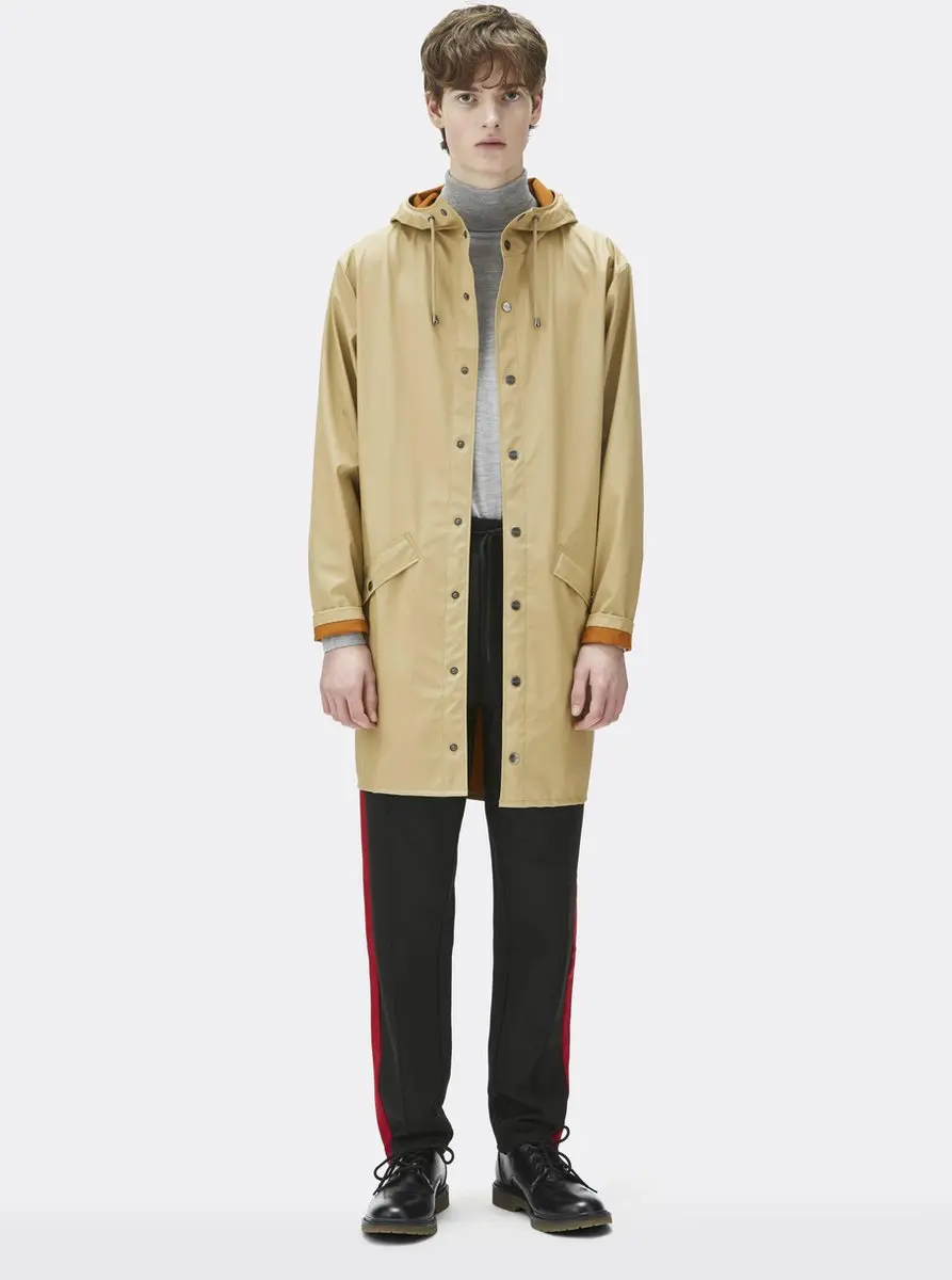 Rains Long Jacket 1202 Regenjas - Zand - afbeelding 6 van 6