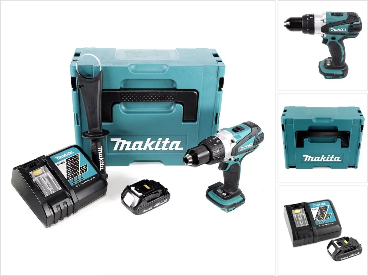 Makita DDF458Y1J 18V Accuboormachine 91Nm