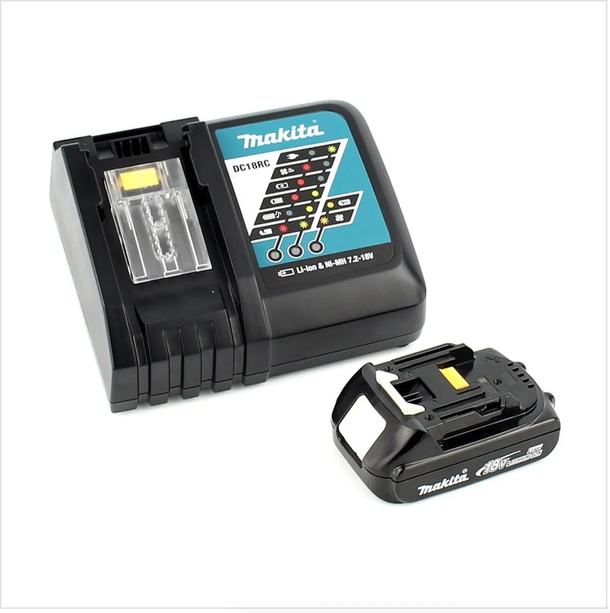Makita DDF458Y1J 18V Accuboormachine 91Nm - Makpac met 1x BL1815N 1,5Ah - afbeelding 5 van 5