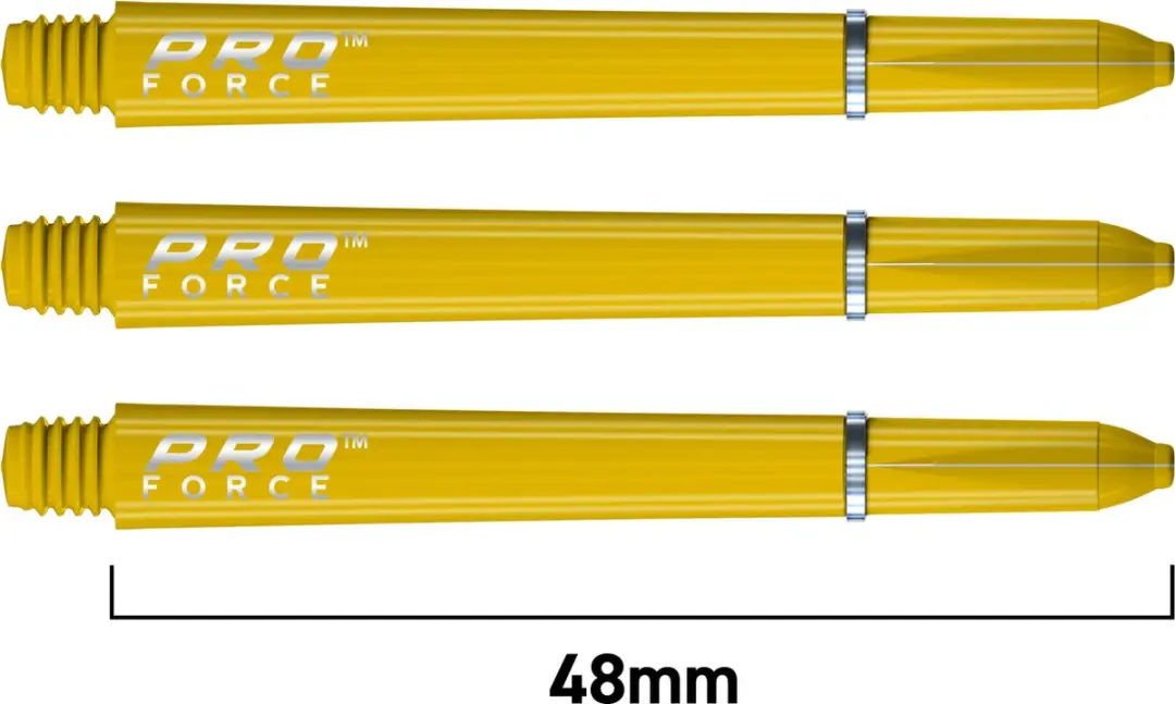 Winmau Pro Force Dartschachten Geel - 3 Stuks