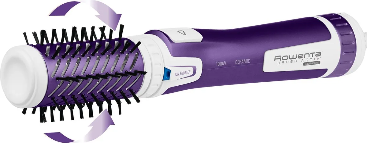 Rowenta Brush Activ Beauty CF9530 Roterende Krulborstel - 1000W - Paars/Wit