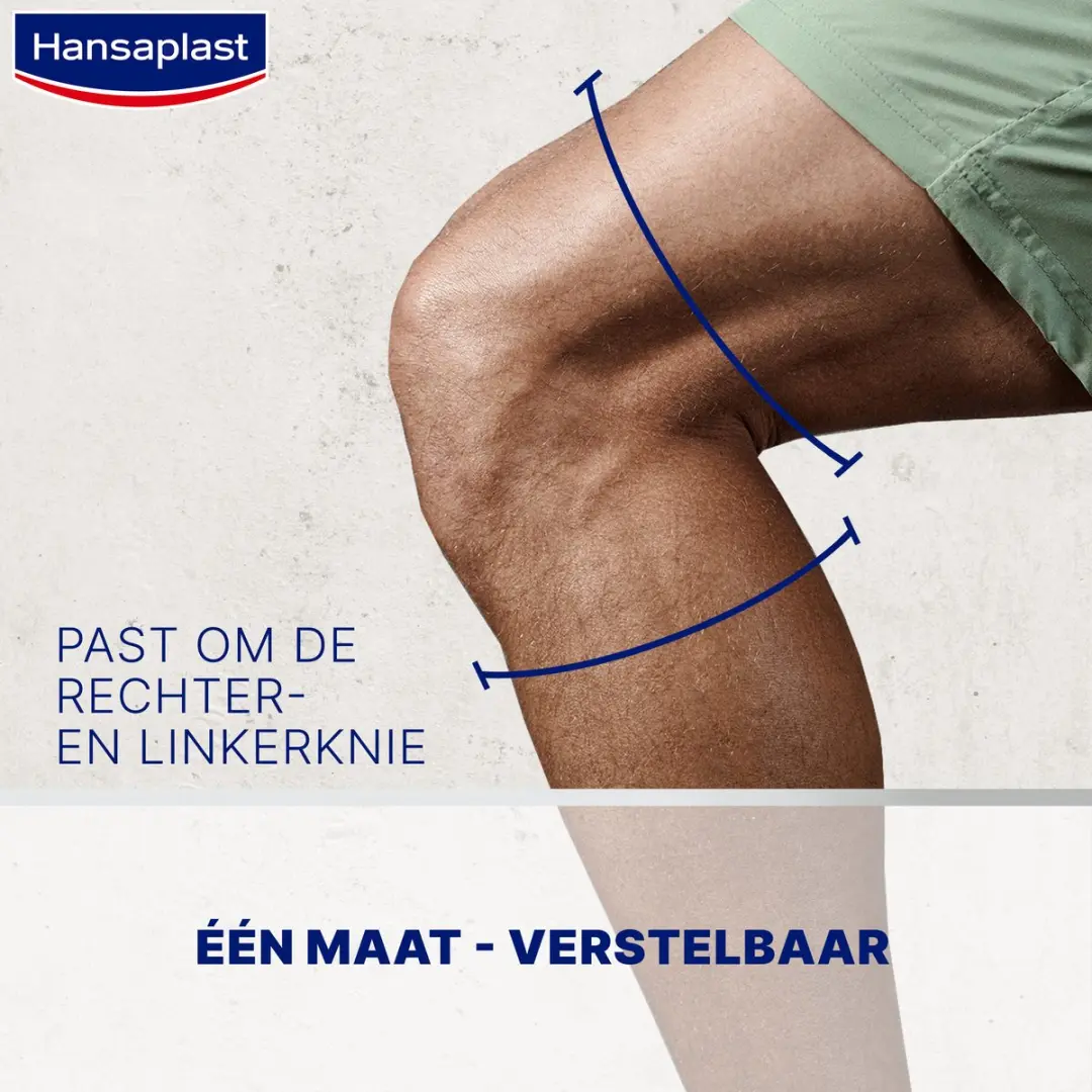 Hansaplast Performance Sport Kniebrace - One Size - Zwart