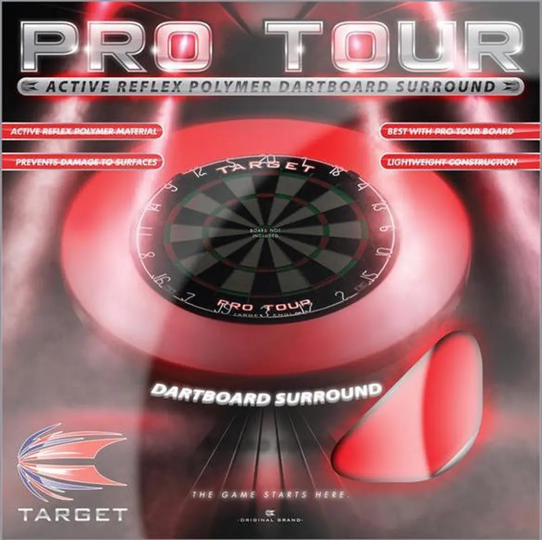 Target Pro Tour Dart Surround Red - Zwart