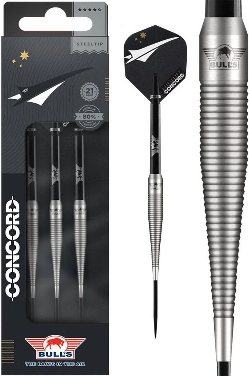 Bull's Concord 80% Steeltip - 21g - 3 Stuks