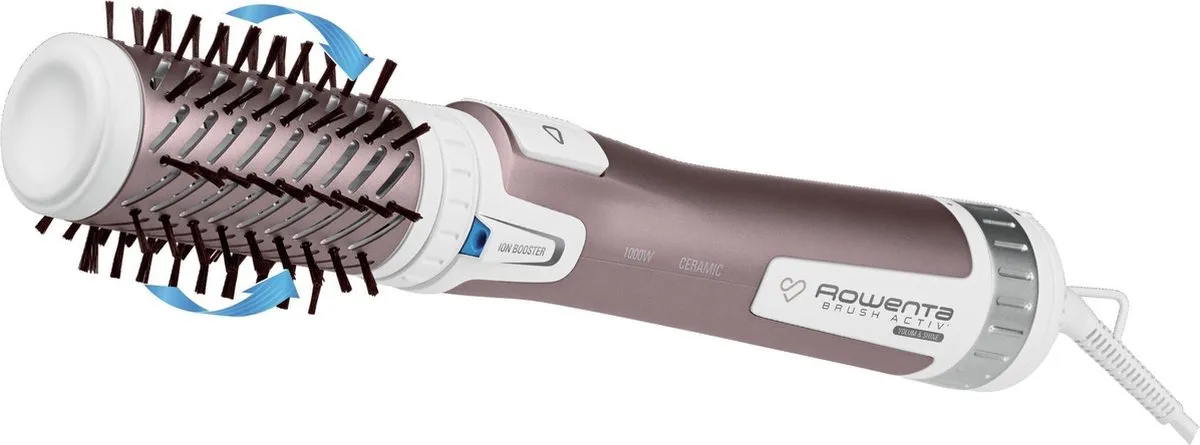 Rowenta CF9540 Brush Activ Krulborstel - 1000W - Roze/Wit
