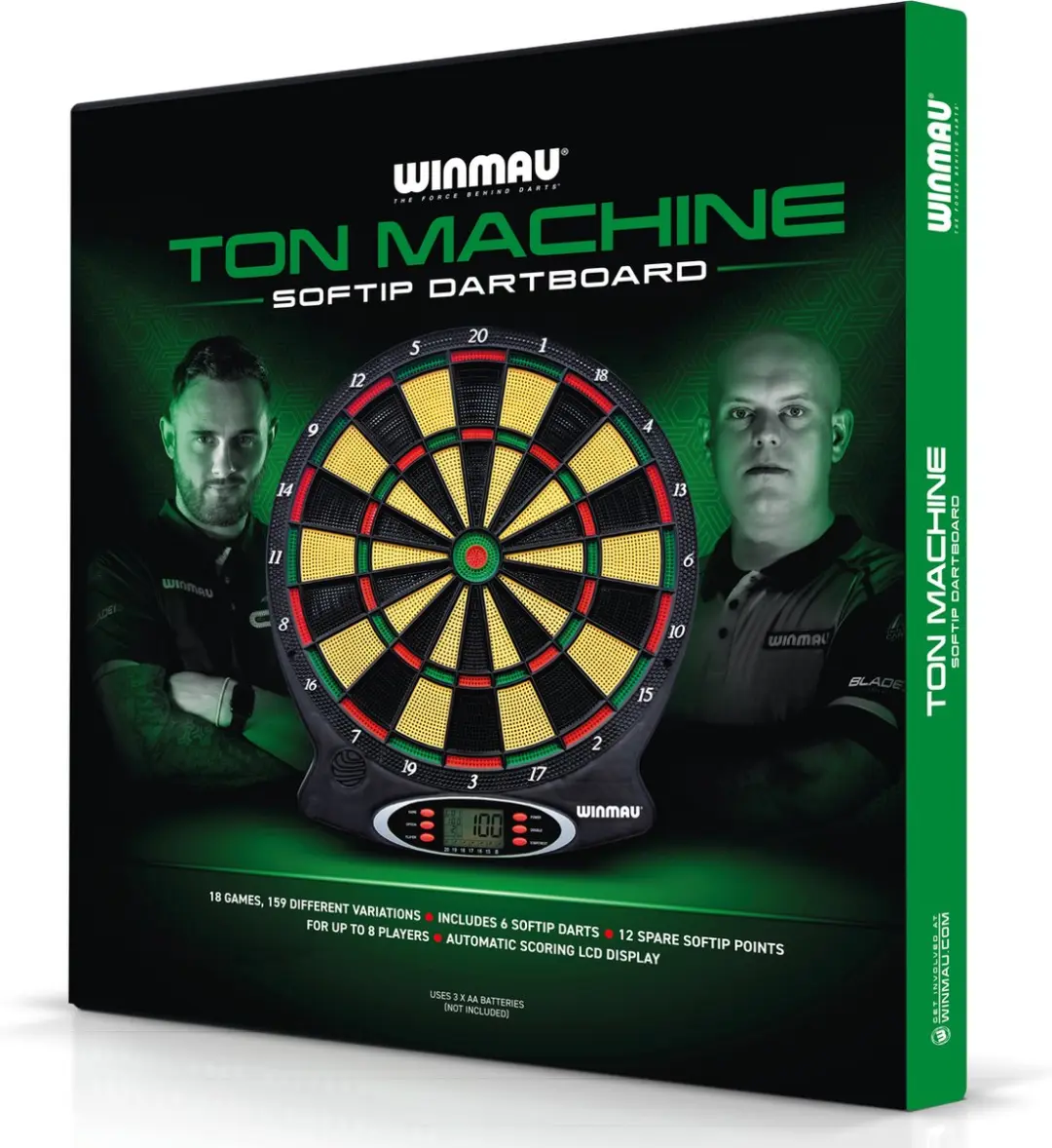 Winmau Ton Machine Softtip Elektronisch Dartbord 3556 - 45cm