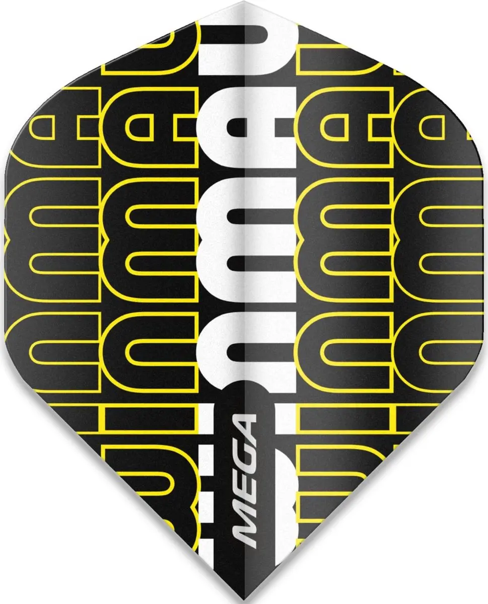Winmau Mega Standard Dart Flights Geel