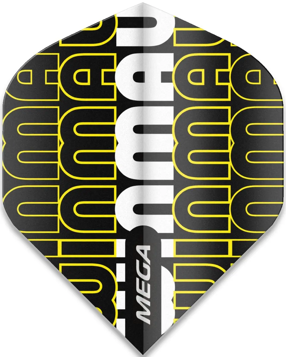 Winmau Mega Standard Dart Flights Geel - 6900-239