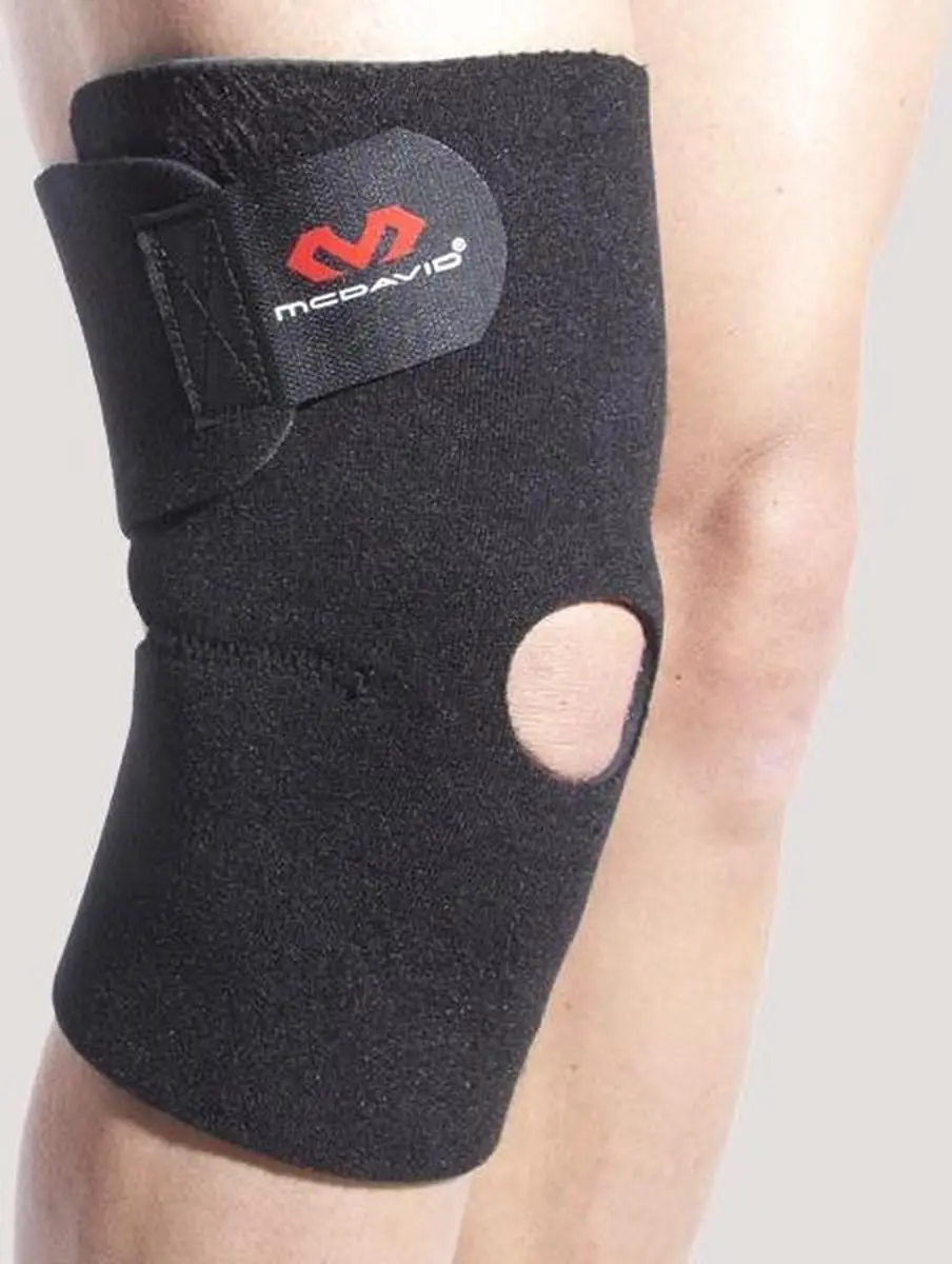 McDavid Kniebandage met Open Patella - One Size - Zwart - afbeelding 6 van 6