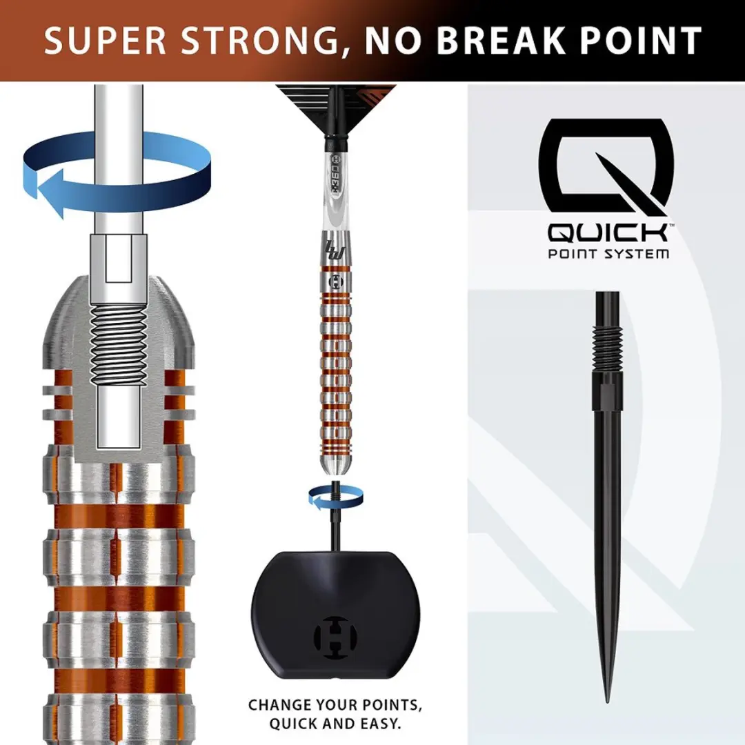 Harrows Luke Woodhouse Series 2 BD86025-QP Darts - 3 Stuks - Brons
