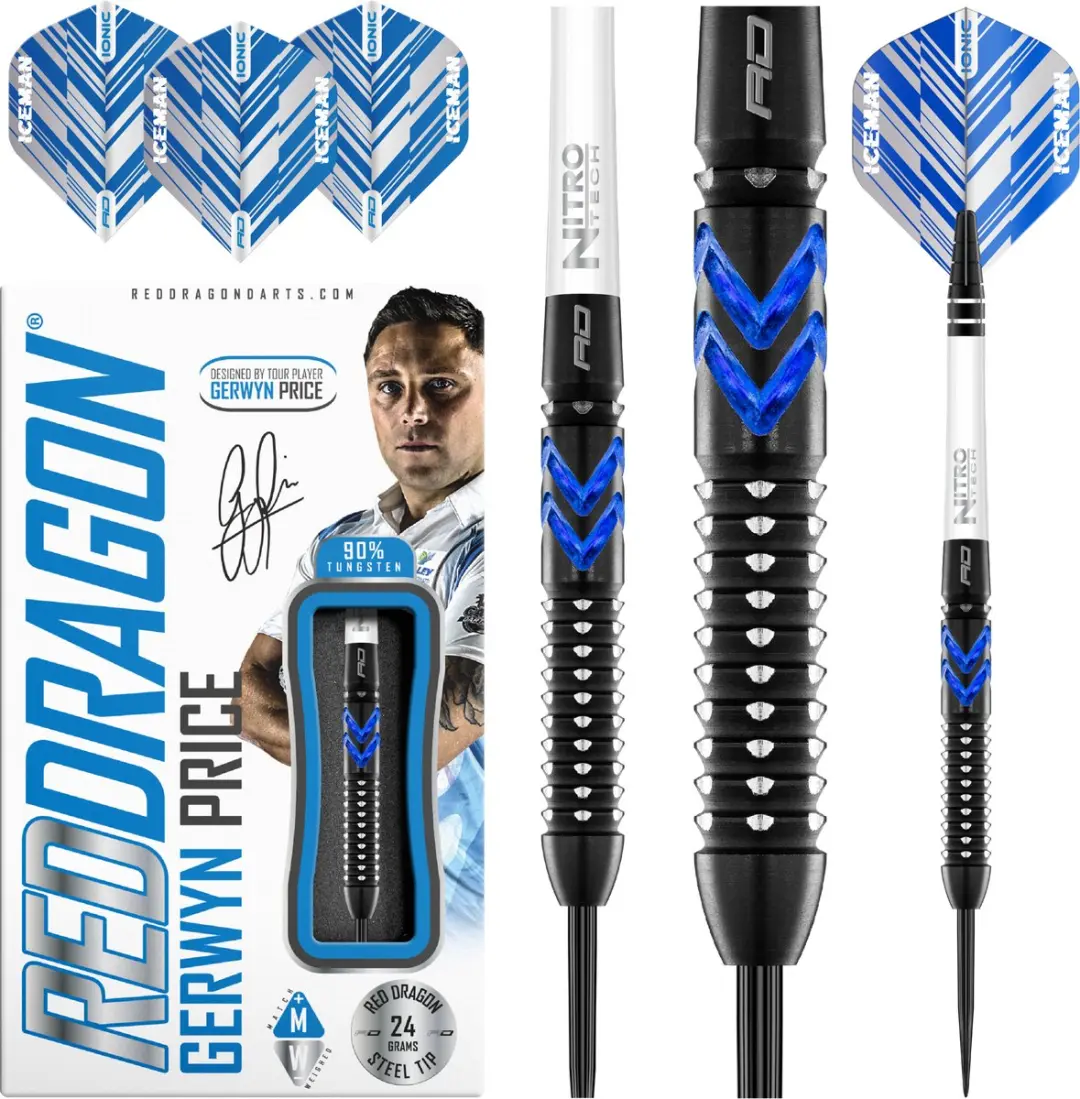 Red Dragon Gerwyn Price Blue Ice SE Dartpijlen 3 Stuks