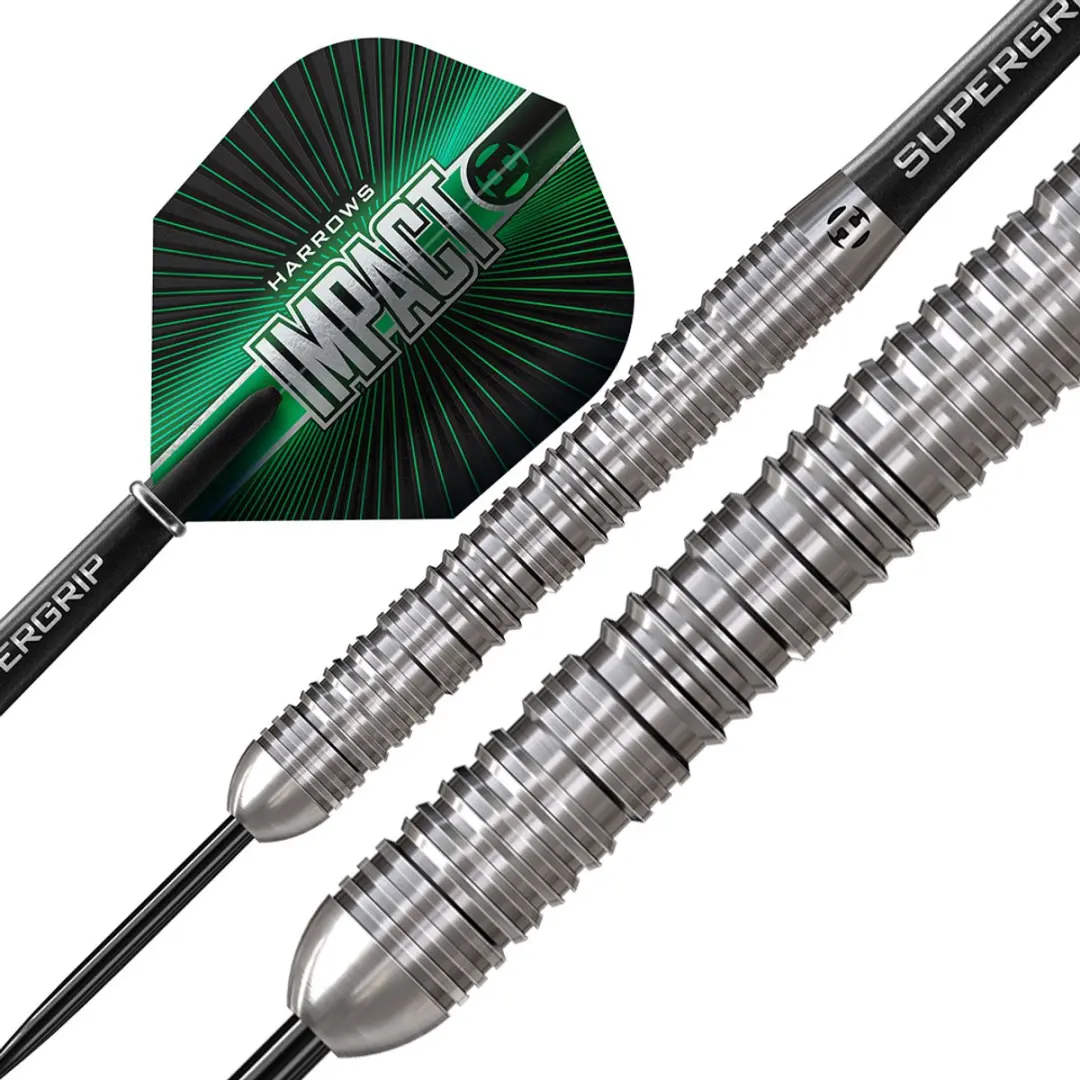 Harrows Impact Dart 23g - 3 Stuks - Groen/Zilver/Zwart