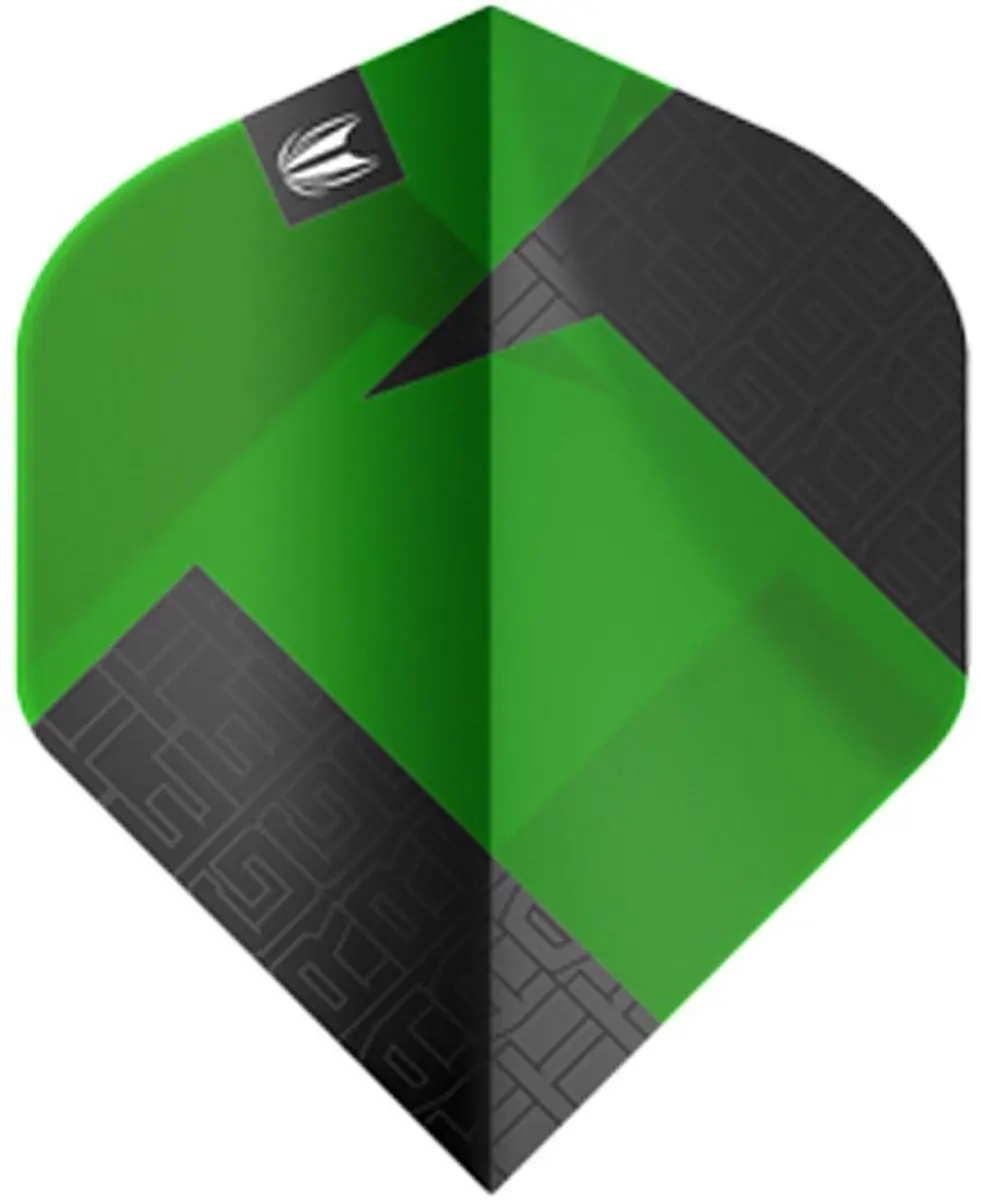 Target Tag 3 Set NO2 Dart Flights - Groen/Zwart