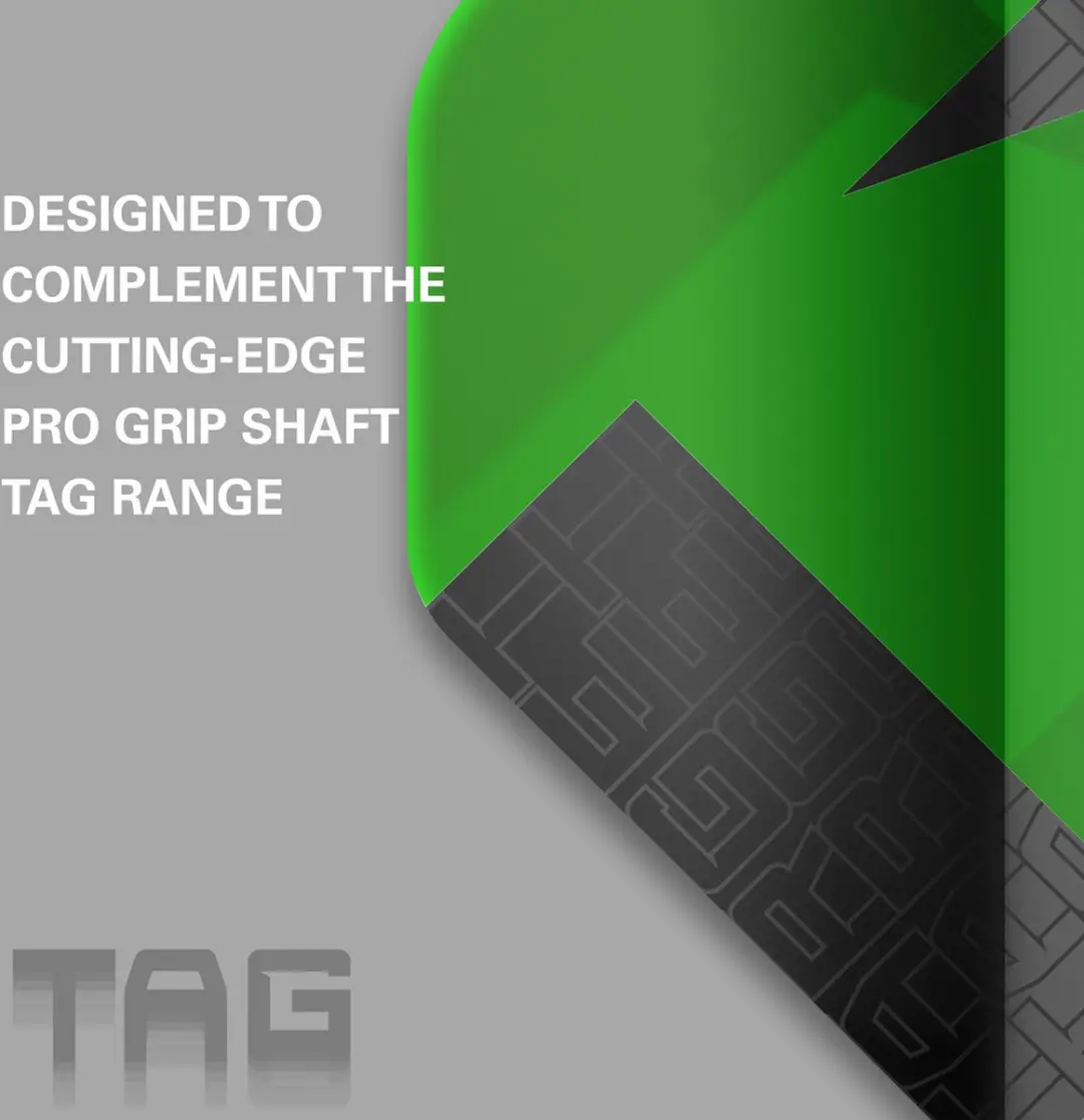 Target Tag 3 Set NO2 Dart Flights - Groen/Zwart
