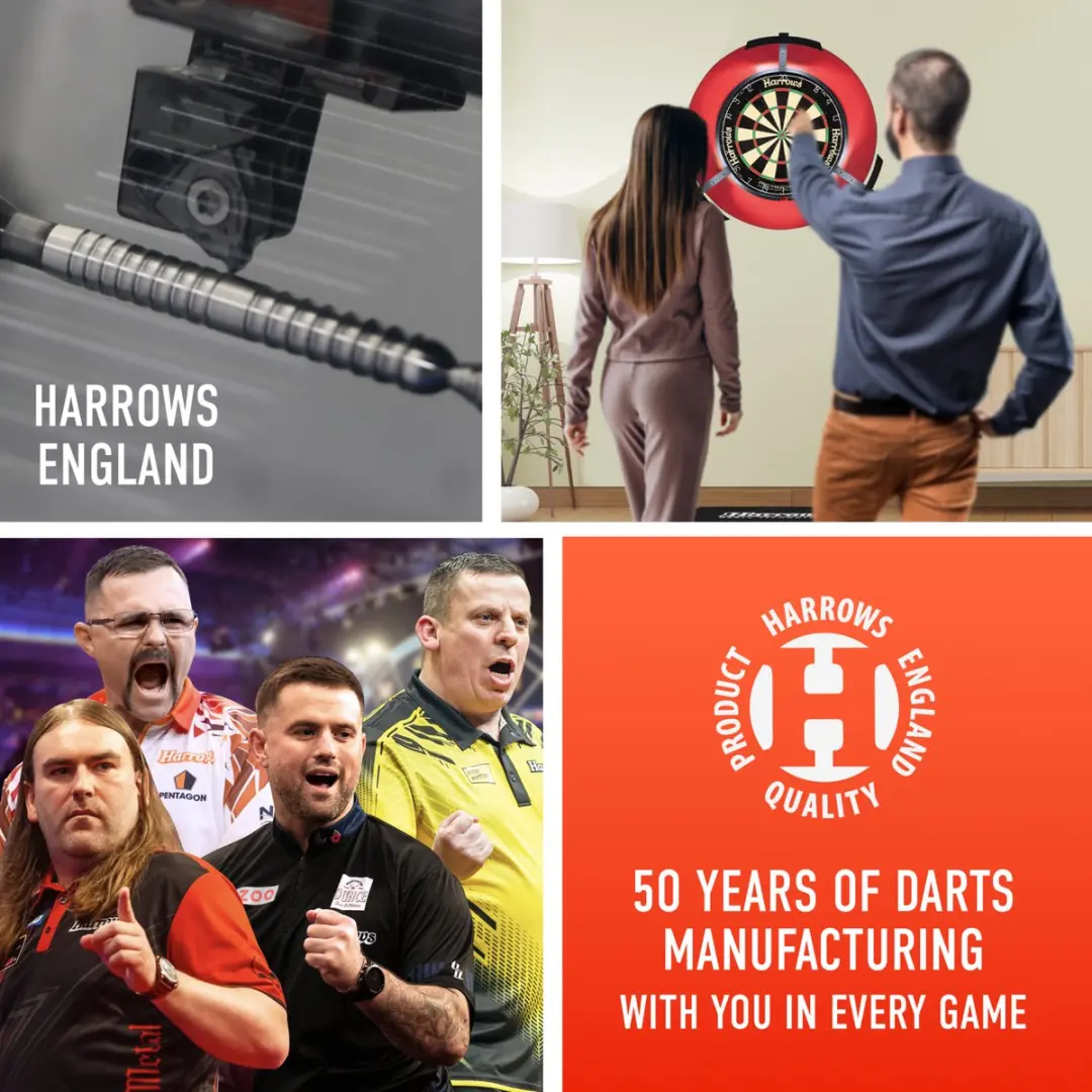 Harrows Rage Steel 24Gr - 3 Stuks - Rood/Zwart